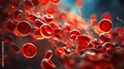 Wallpaper Mural Red blood cells carry oxygen throughout the body. Torontodigital.ca