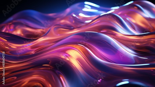 Abstract flowing texture with vibrant colors