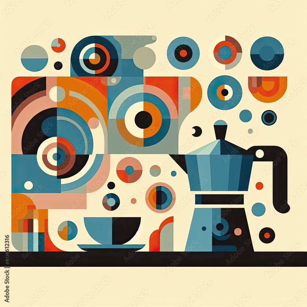 Geometric Symphony: An Abstract Interpretation of Coffee Culture with Generative AI. Geometric Symphony: An Abstract Interpretation of Coffee Culture with Generative AI.