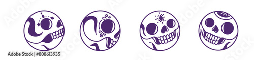día de los muertos Skulls14