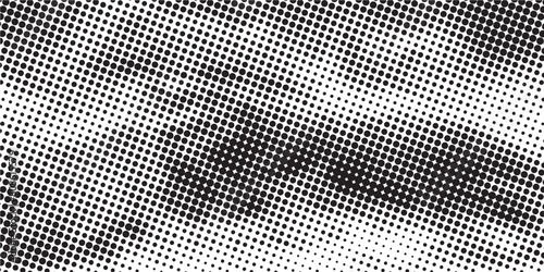 Abstract grunge grid polka dot halftone background pattern. Spotted black and white line illustration. Textures. photo
