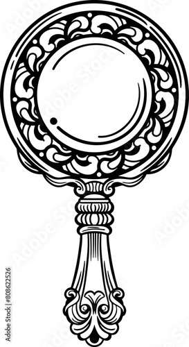 Wicca hand mirror