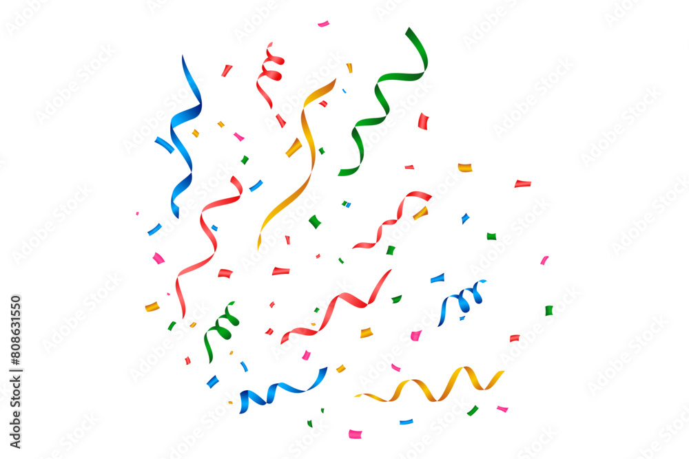 Obraz premium confetti explosion celebration vector free