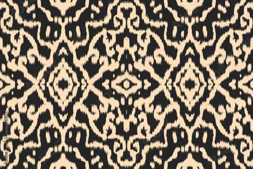Seamless ethnic design, ikat art. beautiful hand drawn Design for textile and printingEthnic pattern.beautiful pattern. folk embroidery,bohemian style,aztec geometric art	
