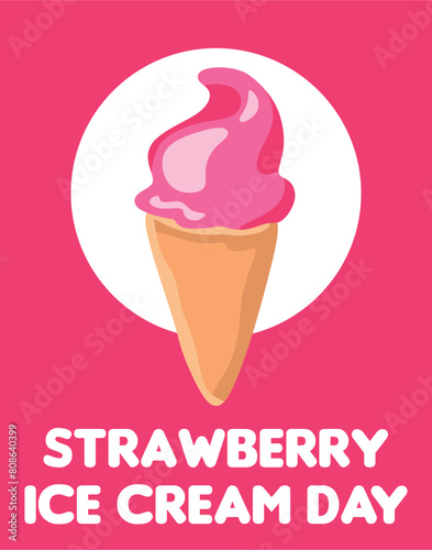 happy strawberry ice cream day