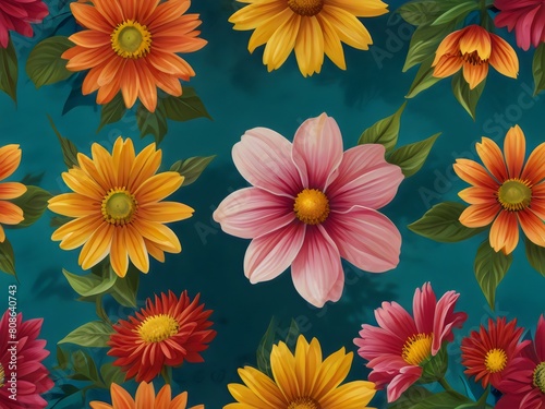 seamless floral pattern © Muhammad