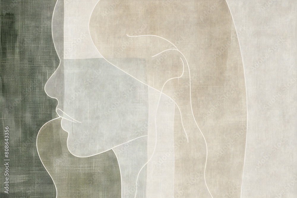 Serene Silhouette A Minimalist Lineal in Neutral Tones for Calming Wall Decor Serene Silhouette A Minimalist Lineal in Neutral Tones for Calming Wall Decor