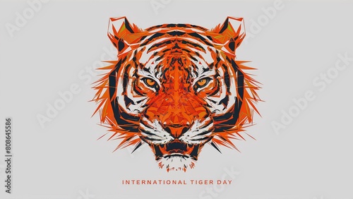 International Tiger Day celebrated on 29th July. Save Tiger  Save Nature. Generative Ai.