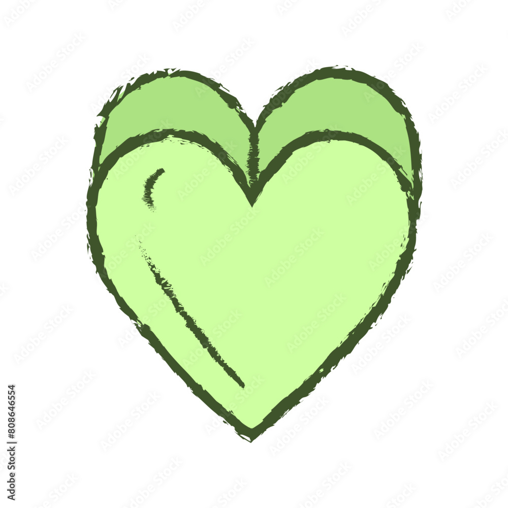 Hearts Hand Drawn Scribble Filled Line on white Hearts Hand Drawn Scribble Filled Line on white