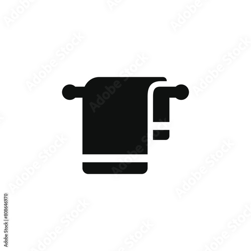 Towel rack icon isolated on transparent background