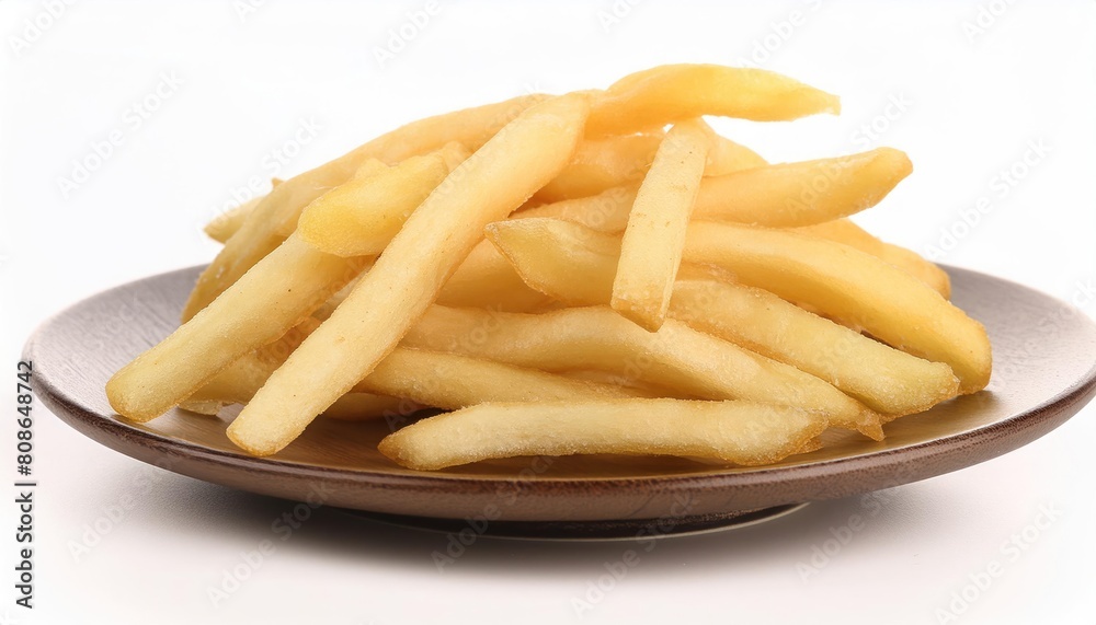 French Fries Unhealthy Eating Fast Food French Fries Isolated Fried White Background French Fries Unhealthy Eating Fast Food French Fries Isolated Fried White Background