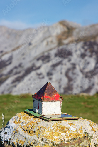 Beauiful view from Pin-Pil mountain Aizkorri-Aratz natural park in the Basque Country (Spain) photo