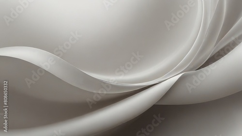 White cloth background abstract with soft waves. White gray satin texture that is white silver fabric silk panorama background with beautiful soft blur pattern natural. 