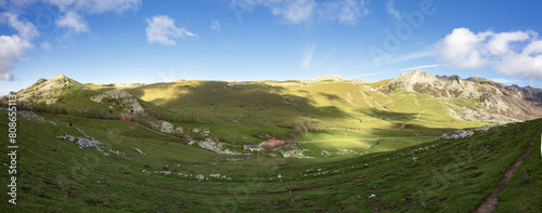 View from urbia valley in Aizkorri-Aratz natural park in the Basque Country (Spain)