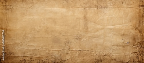A textured background of aged wrinkled paper with visible signs of wear and tear creating a vintage and nostalgic atmosphere Ideal for copy space image