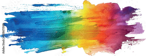 Vector watercolor abstract background, rainbow, hand painting on paper, texture isolated, white background, for text, banner, card, invitation, design for banner, logo, brand