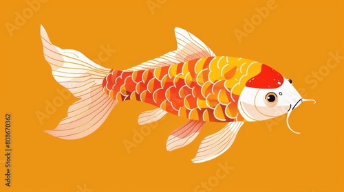 Illustrations of koi fish or koinobori representing Golden Week.
