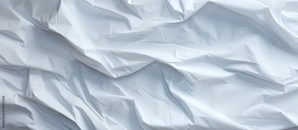 A textured background of crumpled white paper with available space for images or text. Copy space image. Place for adding text and design A textured background of crumpled white paper with available space for images or text. Copy space image. Place for adding text and design