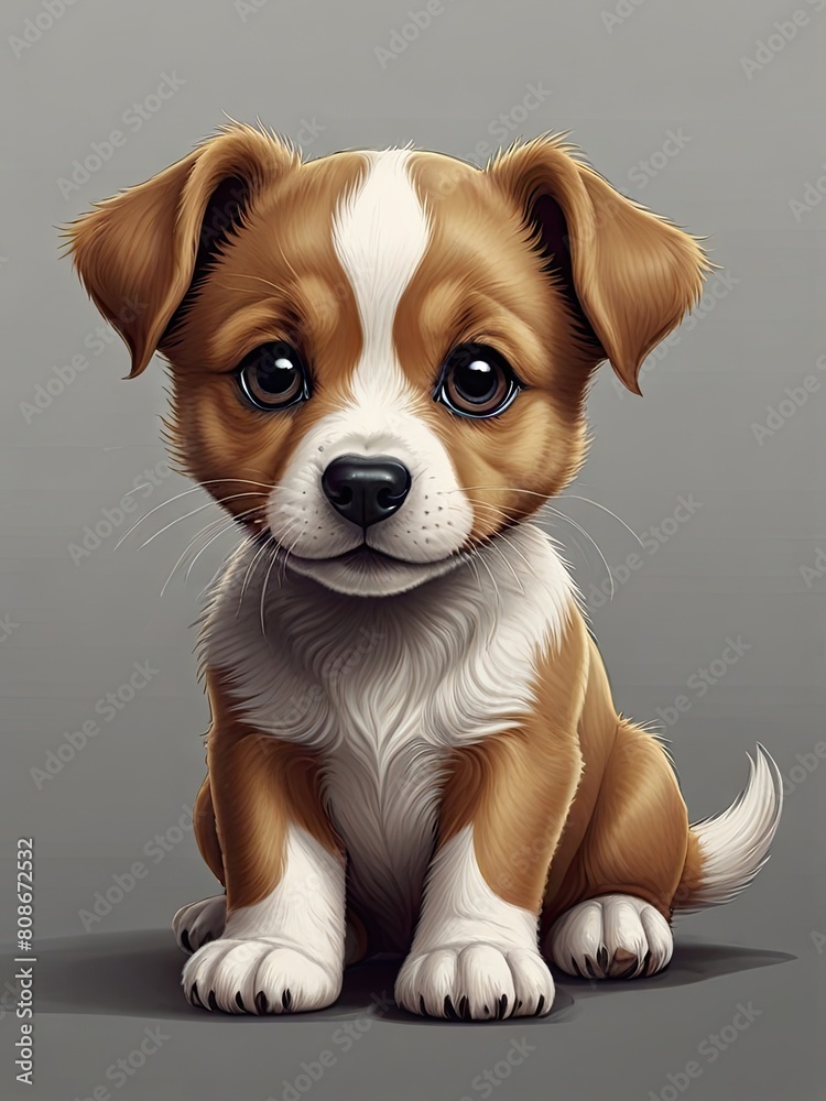 An adorable white chihuahua puppy with perked ears sits playfully on a bright white background An adorable white chihuahua puppy with perked ears sits playfully on a bright white background