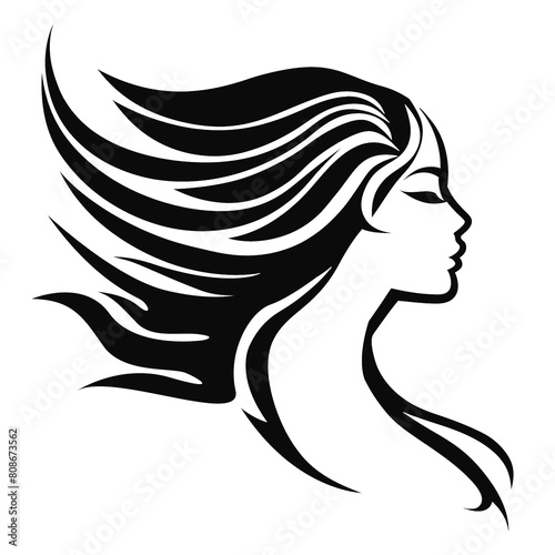 logo of woman hairstylish