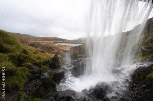 Selvallafoss  small waterfall in Snaefellsnes Peninsular in Autumn  Iceland