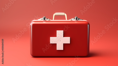 red first aid kit