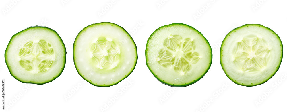 Fresh cucumbers on transparent background. Fresh cucumbers on transparent background.