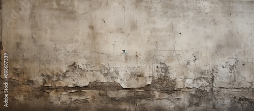 A gritty textural backdrop featuring a grubby and rough cement wall Perfect copy space image