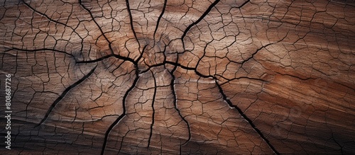 Wallpaper Mural Abstract background with a copy space image showcasing the textured surface of a cracked brown tree trunk Torontodigital.ca
