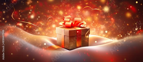 Wishing you a joyful holiday filled with happiness and the excitement of unwrapping presents. Copy space image. Place for adding text and design