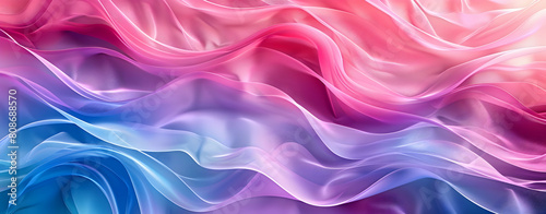 Abstract colorful wavy background with pink, blue and purple colors. Abstract waves pattern. Background design for banner, poster or presentation