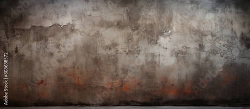 The photo displays an aged and deteriorated concrete wall texture creating a weathered darkened backdrop suitable for copy space image usage