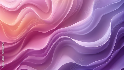 Abstract purple and pink background with wavy shapes