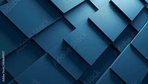 Blue background with geometric shapes and lines, simple design