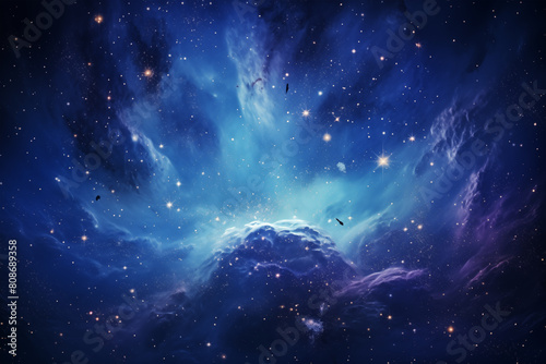 Stars of a planet and galaxy in a free space Elements of this image furnished photo