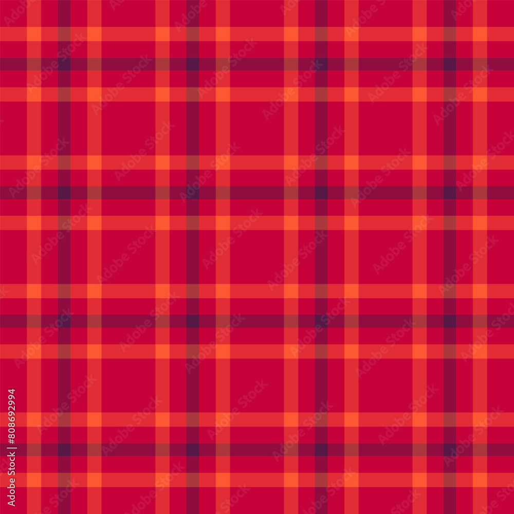 Us textile pattern texture, mockup fabric vector tartan. Wide plaid check seamless background in red and pink colors. Us textile pattern texture, mockup fabric vector tartan. Wide plaid check seamless background in red and pink colors.