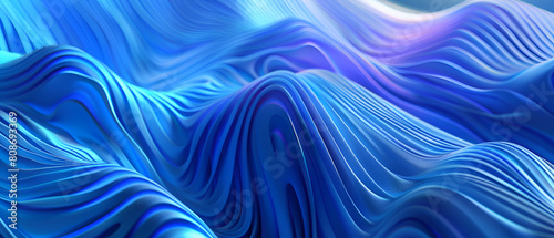Modern blue flow poster Liquid wavy shape color background Wave flow blue ,abstract blurred gradient pastel colors diagonal lines pink purple wave of color flows melts