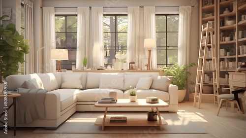 Wallpaper Mural modern living room Torontodigital.ca