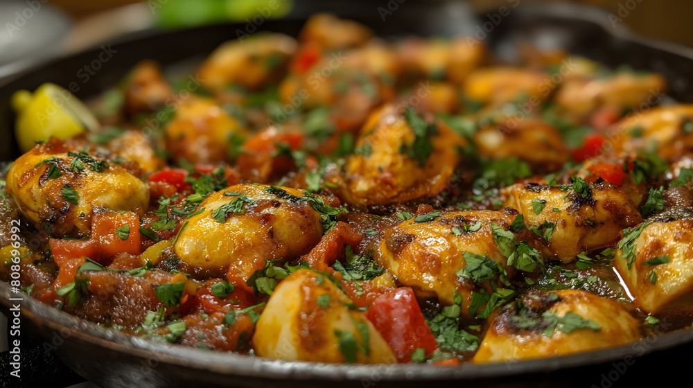 Chicken breast in garlic sauce