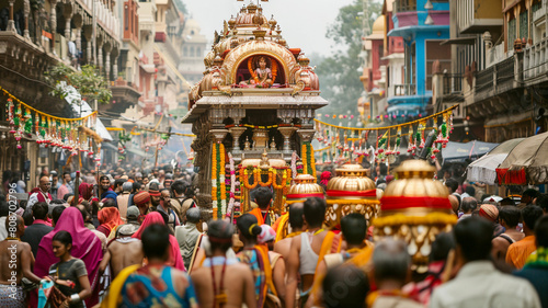 jagannath rath yatra, makar sankranti, diwali, lohri indian traditional festival background  © rafliand