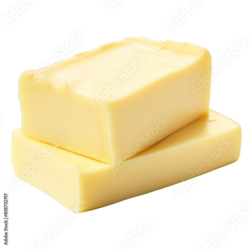 butter isolated on transparent background.