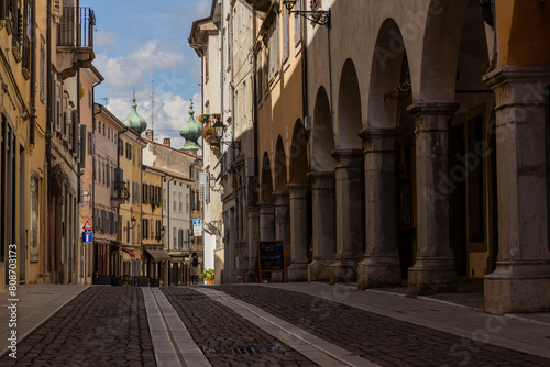 City of Gorizia, Piazza della Vittoria with the Church of Sant'Ignazio and the fountain. The beautiful streets and the castle behind them are a trace of history. Cultural Heritage Capital 2025. © Mattia