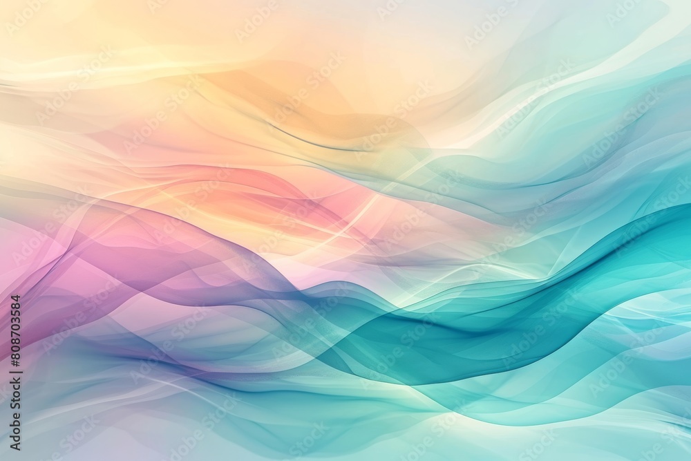 Subtle abstract background with soft pastel waves. Gradient colors For designing , Ai generated Subtle abstract background with soft pastel waves. Gradient colors For designing , Ai generated
