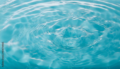 Rippling Blue Water in Pool. Generative AI