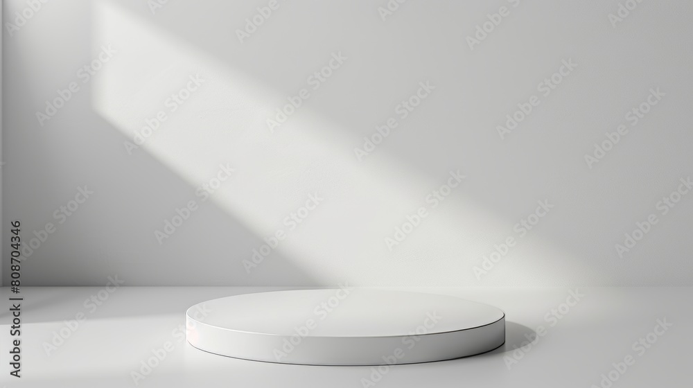 The background of this design is an empty white studio. Design for displaying products. The background of this design is an empty white studio. Design for displaying products.