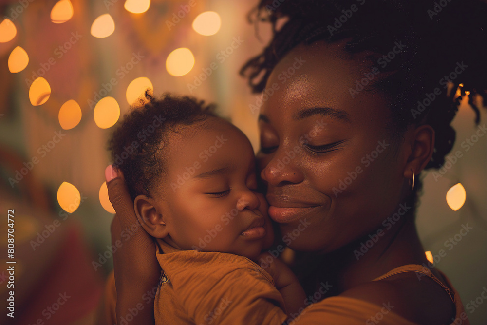 Happy mother's day celebration conceptual picture with mother and her child made by Generative AI technology Happy mother's day celebration conceptual picture with mother and her child made by Generative AI technology