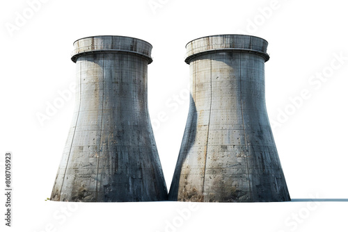 Cooling Towers isolated on transparent background