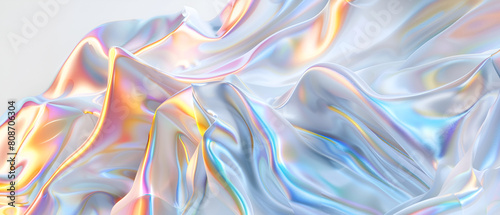 Abstract gradation of glass  3d rendering  Vibrant Liquid Color  Fluid Background   Hologram Futuristic Poster  Blurred overlay effect for photo and mockups