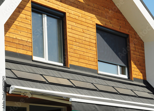 Quadro su tela Retractable Sun Shades and Solar Screens on attic windows