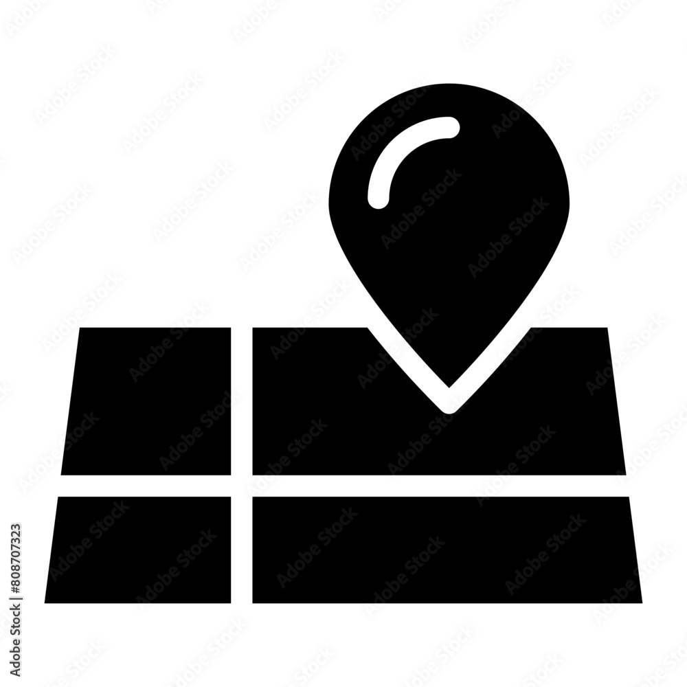 map icon isolated on white background map icon isolated on white background